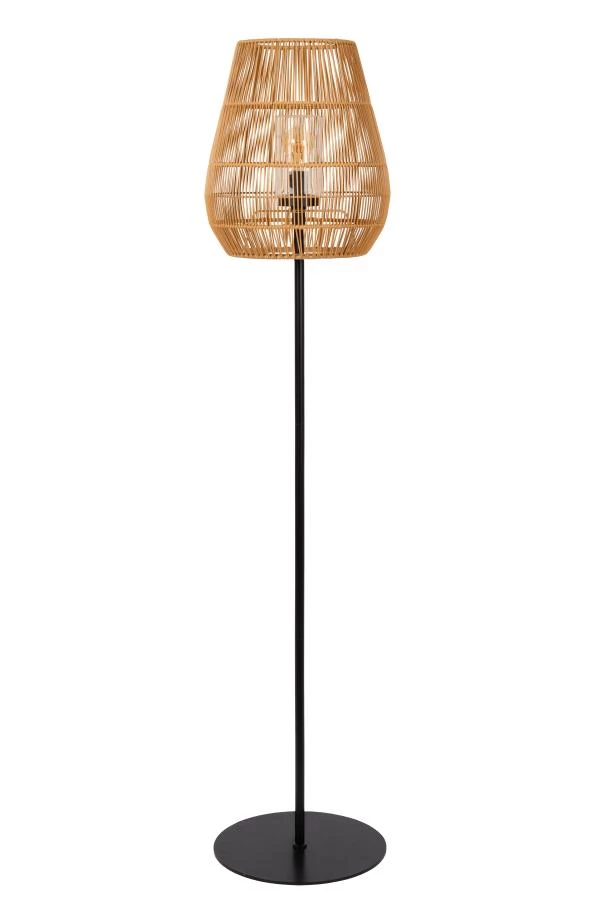 Lucide NERIDA - Vloerlamp Binnen/Buiten - Ø 35 cm - 1xE27 - IP44 - Naturel - uit